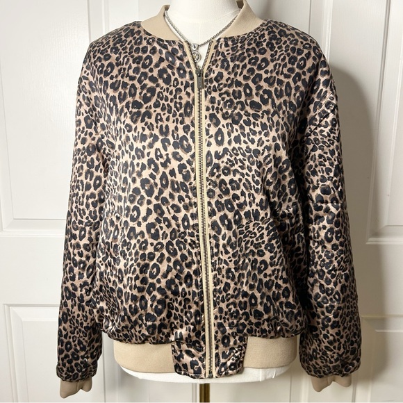 NWT Sanctuary Monroe Sateen Long Sleeve Bomber Jacket (size large) - Picture 6 of 11